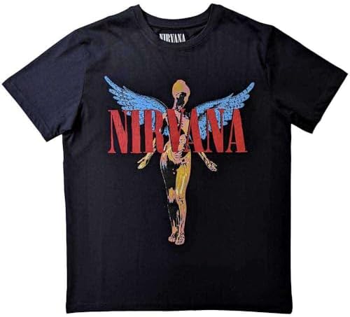 Amazon.com: Nirvana Kids Black Short-Sleeved T-Shirt | Yellow Logo